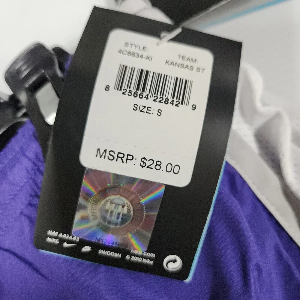 Nike Kansas St State Wildcats Dri-Fit Running Shorts Youth S Purple 146